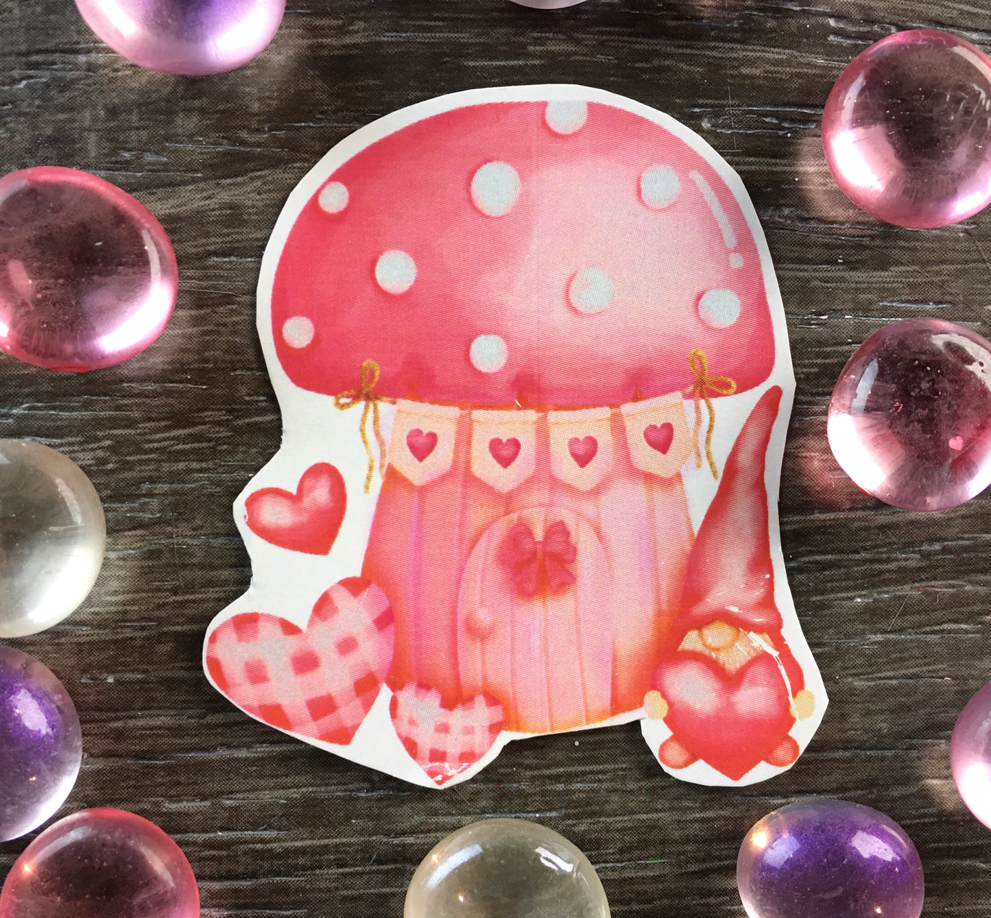 Set #1: A set of 5 Valentines Waterslide Decals #2