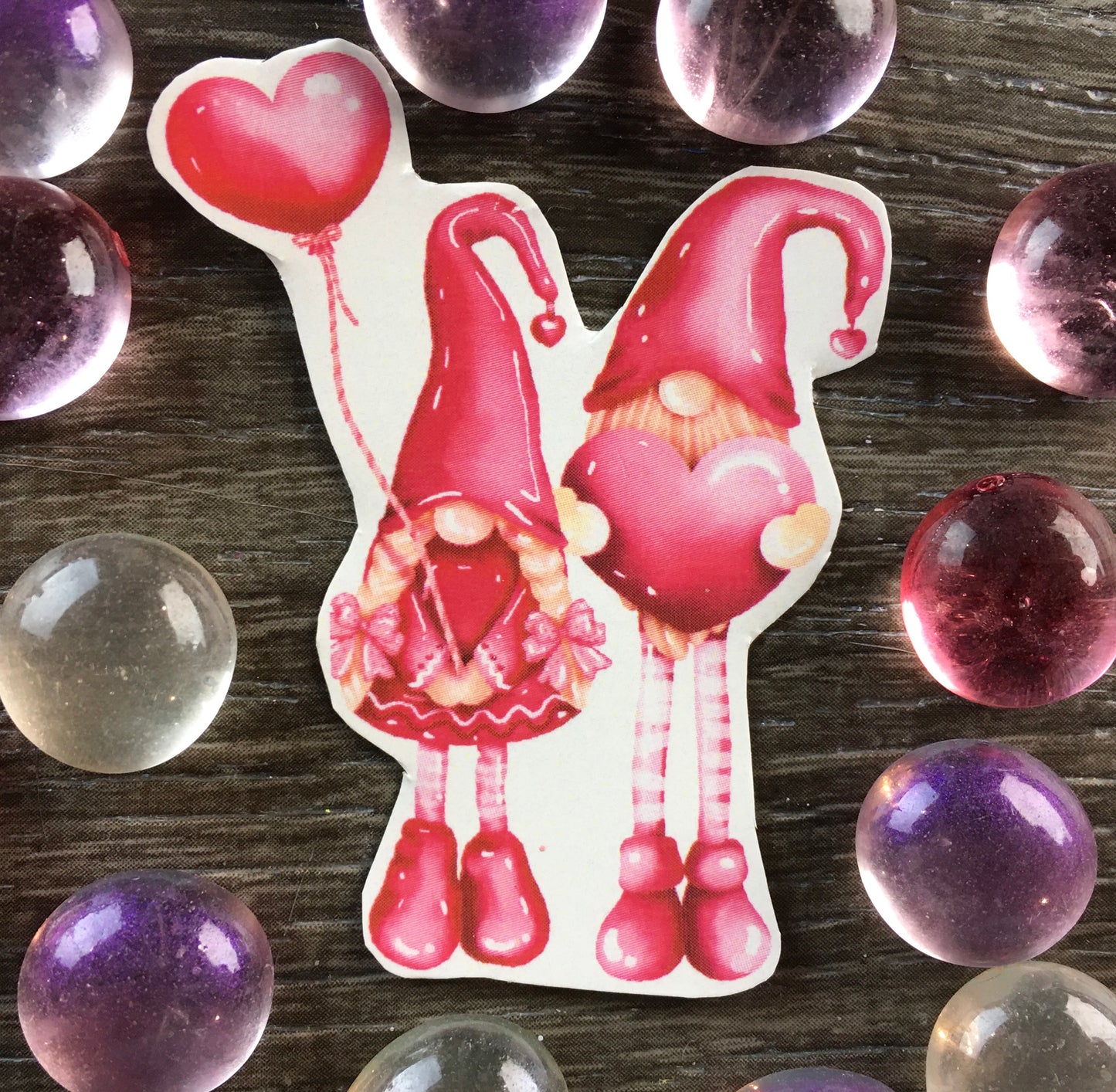 Set #1: A set of 5 Valentines Waterslide Decals #2