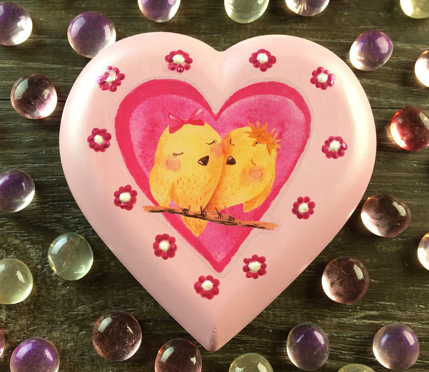 Set #1: A set of 5 Valentines Waterslide Decals #2