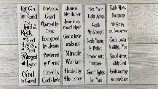 Faith based Bundle Vinyl Decals