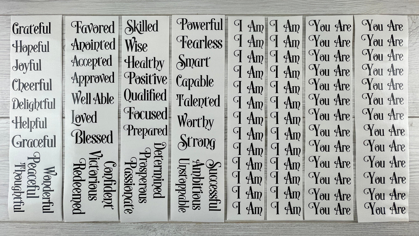 Affirmations Bundle Vinyl Decals