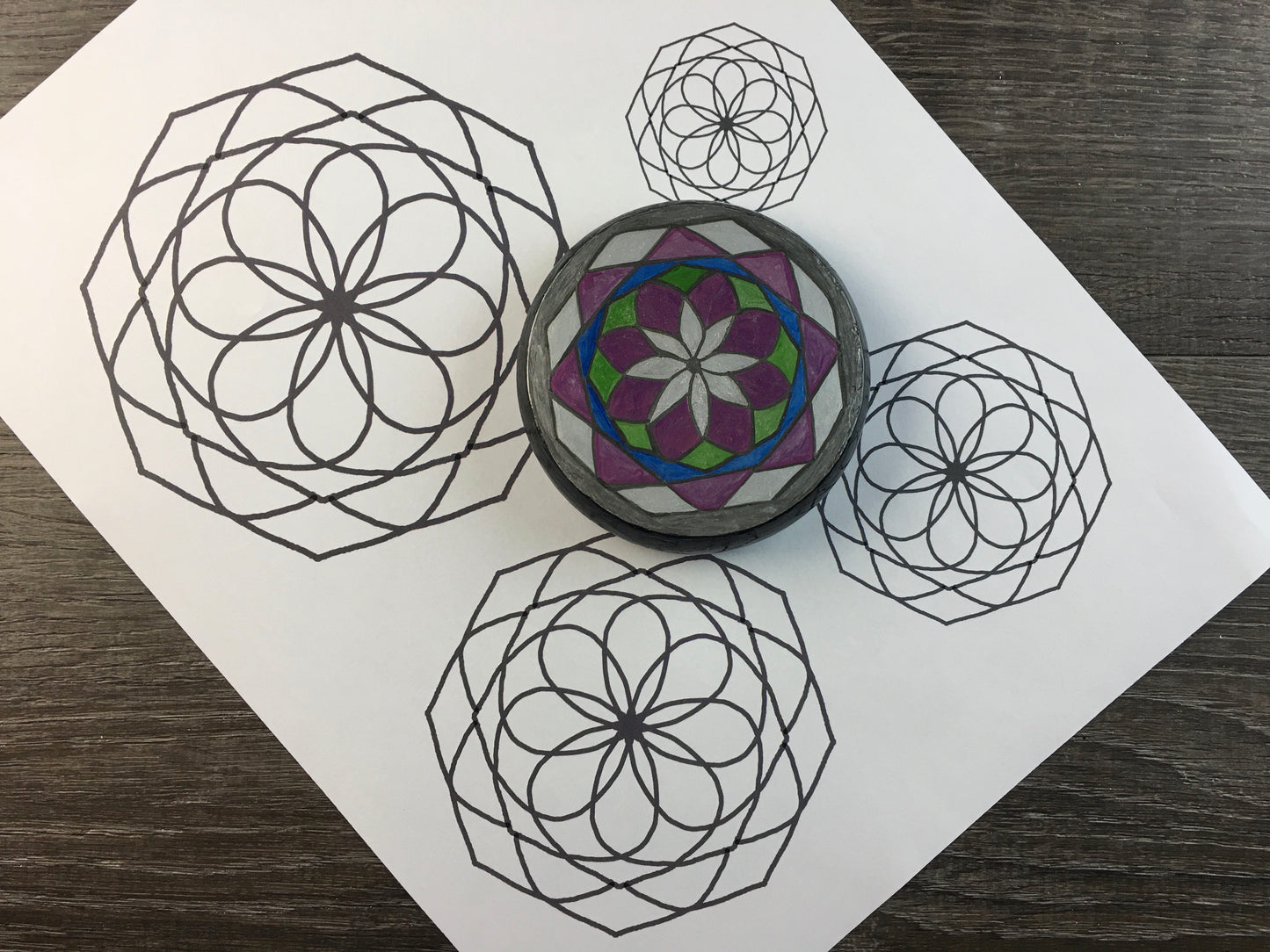 Mandala for Coloring or Rock Painting