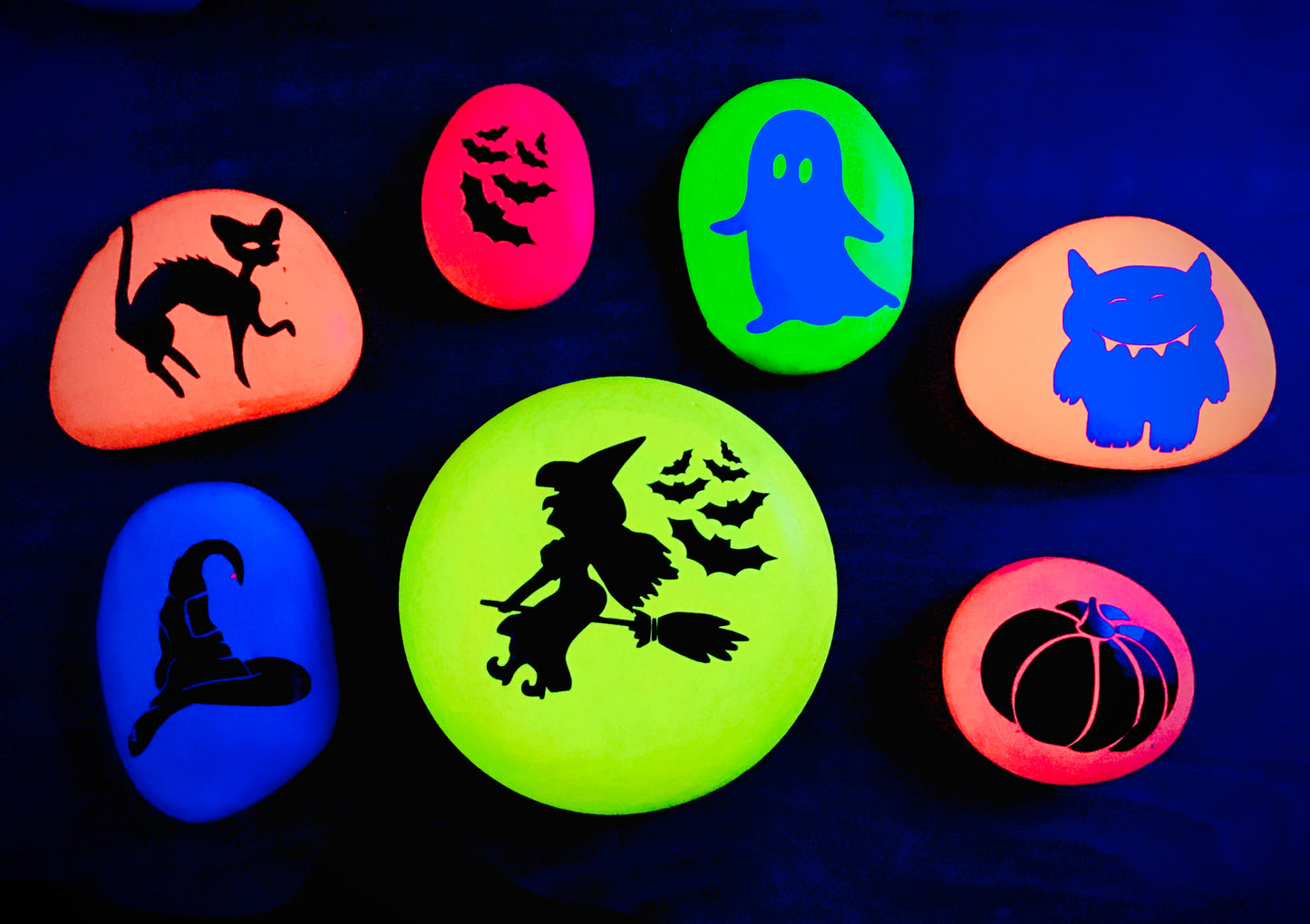 Set #21- A set of 8 Halloween Vinyl Rock Decals