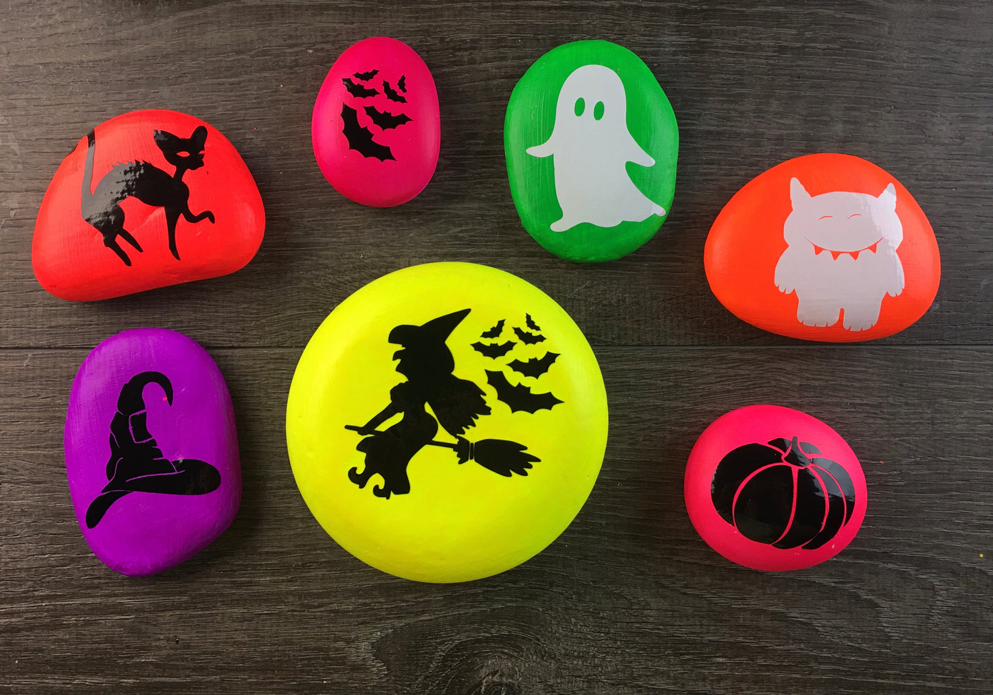 Set #21- A set of 8 Halloween Vinyl Rock Decals