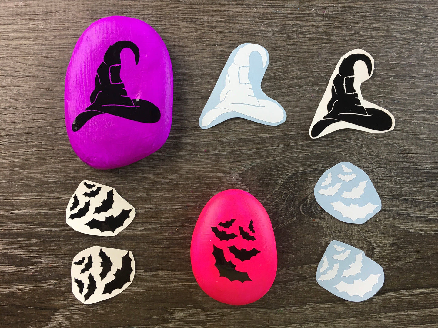 Set #21- A set of 8 Halloween Vinyl Rock Decals