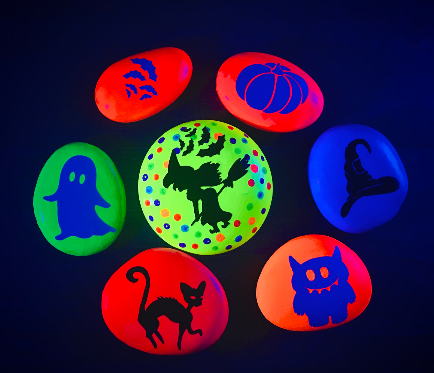 Set #21- A set of 8 Halloween Vinyl Rock Decals