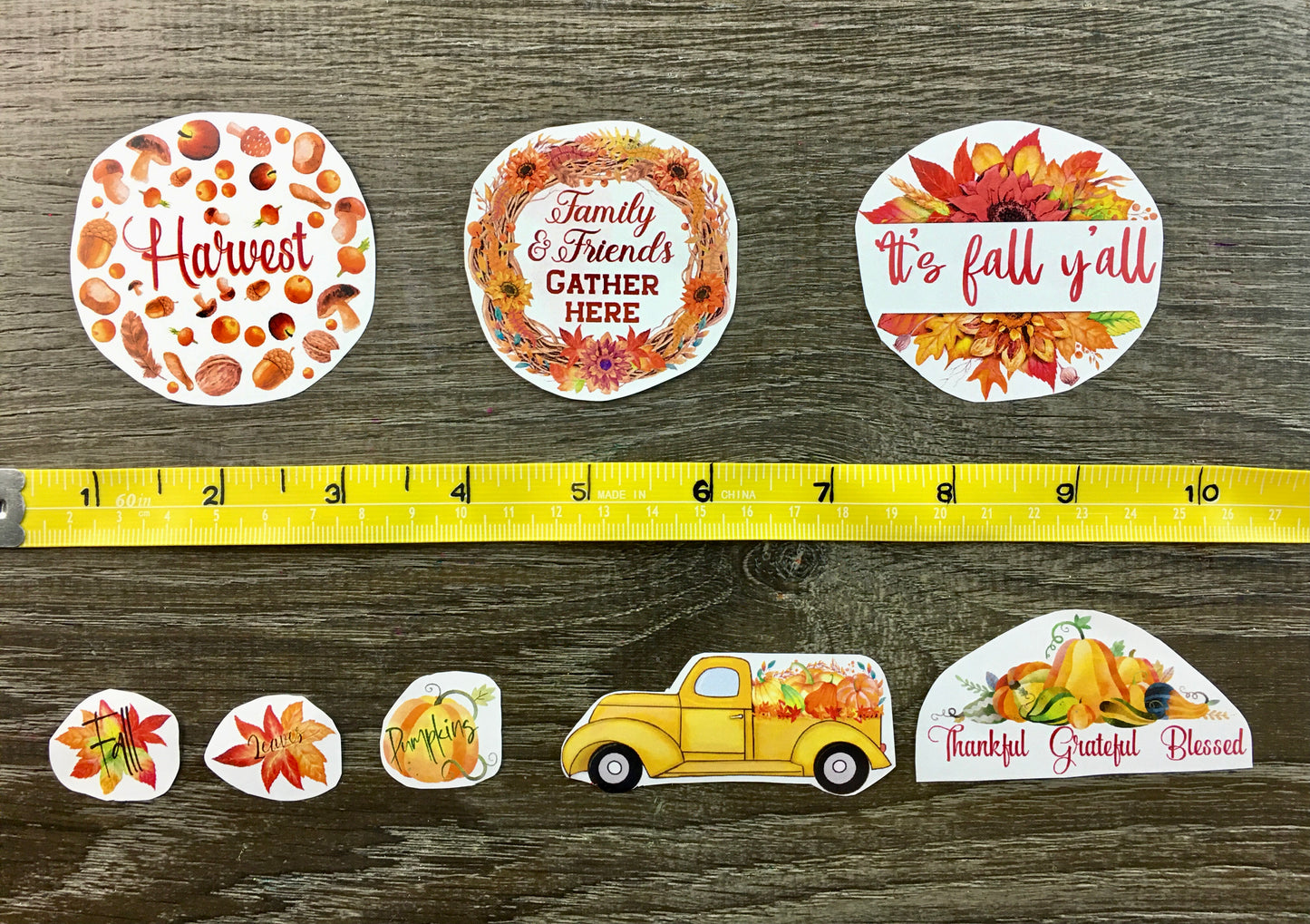 Set #7: Fall Waterslide Decal Set