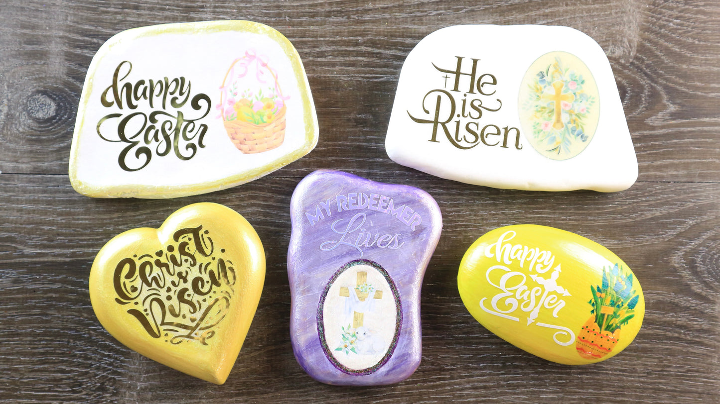 Set #20: Easter Religious 5 Vinyl Decals