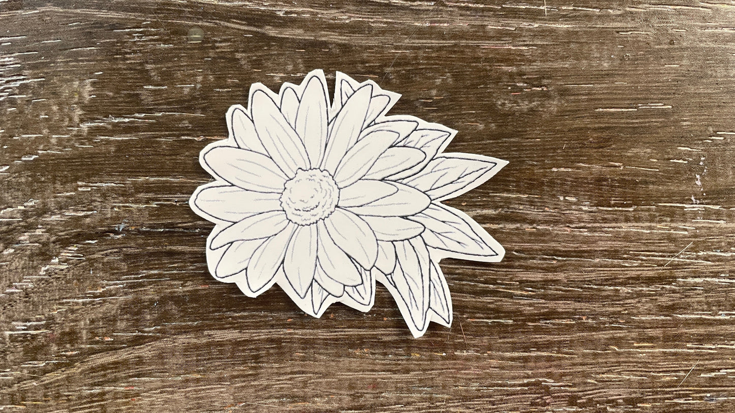 Color Me In Decals Set #3: Flowers