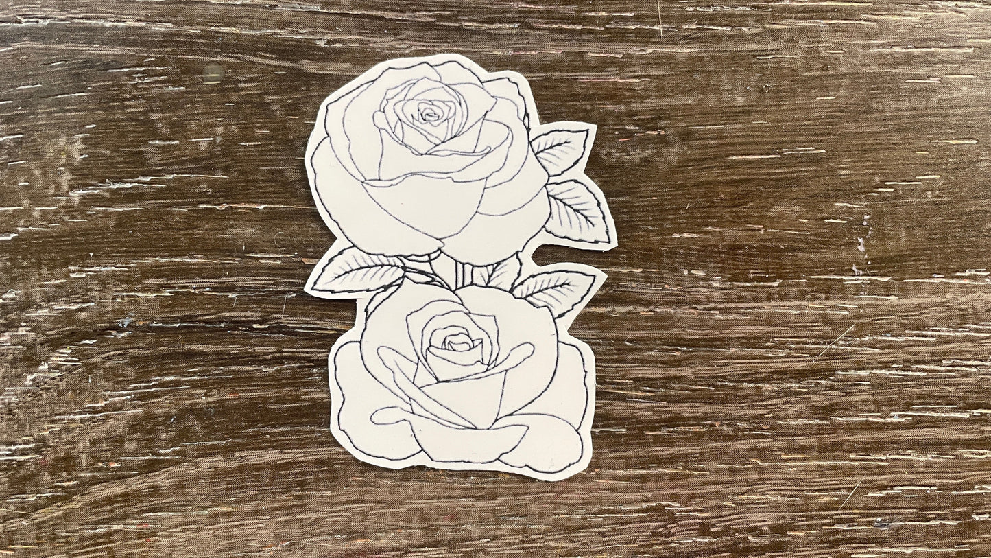 Color Me In Decals Set #3: Flowers