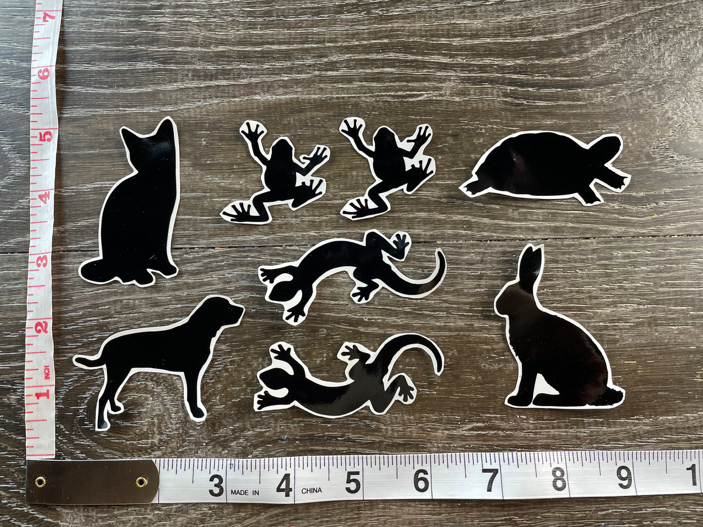 Set #27-A set of 8 Pet Silhouette Vinyl Decal