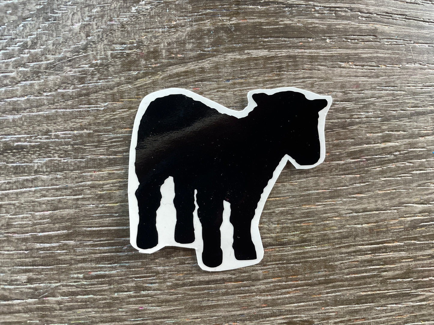 Set #25-A set of 5 Farm Animal Silhouette Vinyl Decals