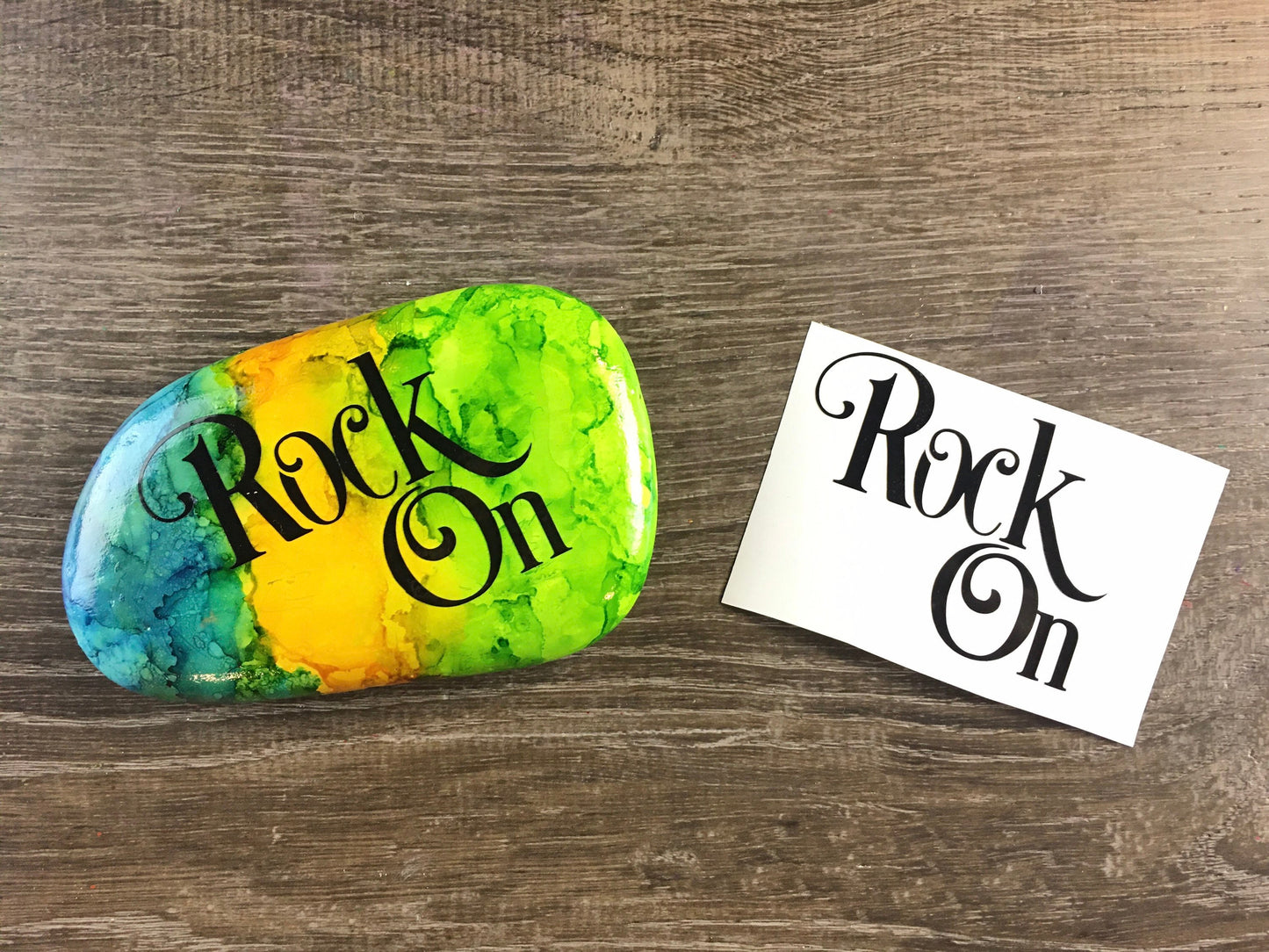 Set #13: Rock puns - A set of five vinyl decals