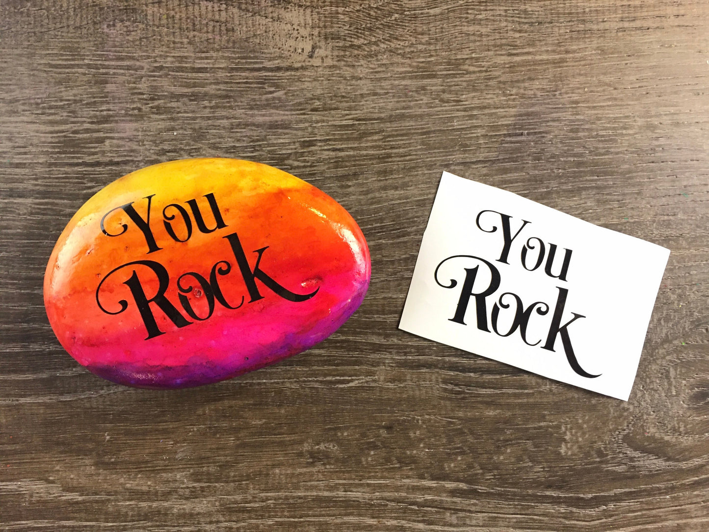 Set #13: Rock puns - A set of five vinyl decals