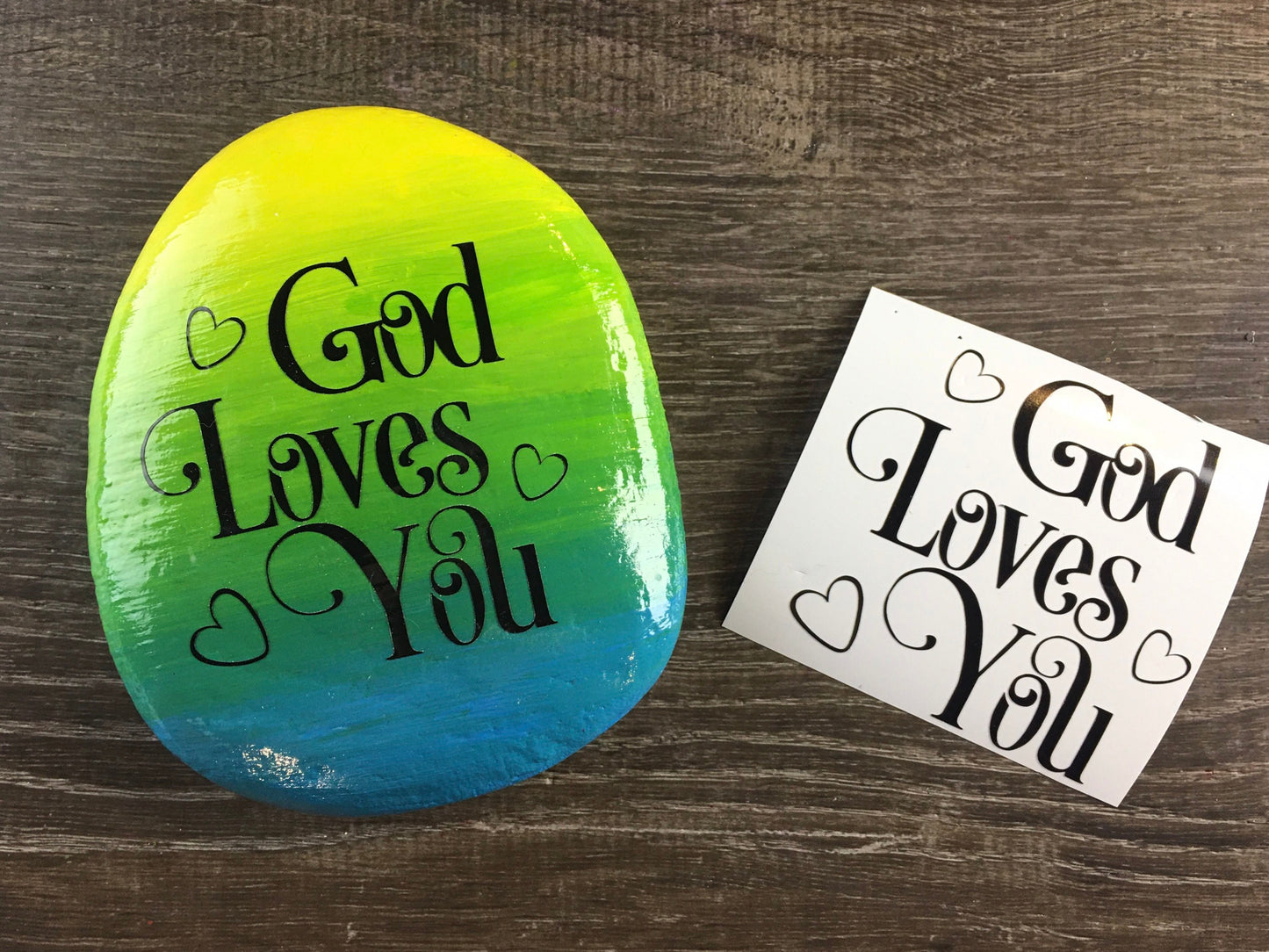 Set #7: Faith set - A set of five Christian vinyl decals