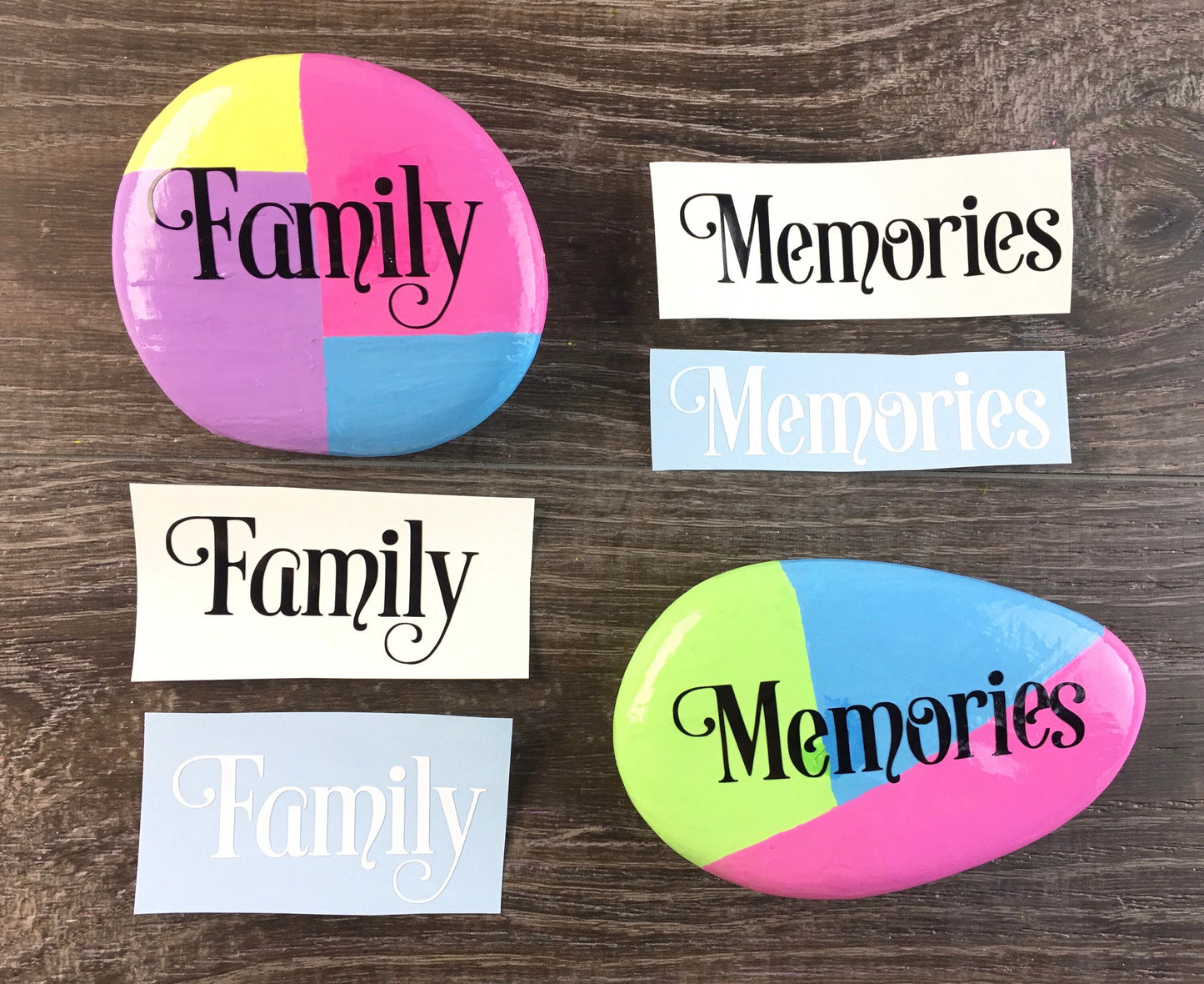 Set #9: Family Words Set - A set of ten vinyl decals