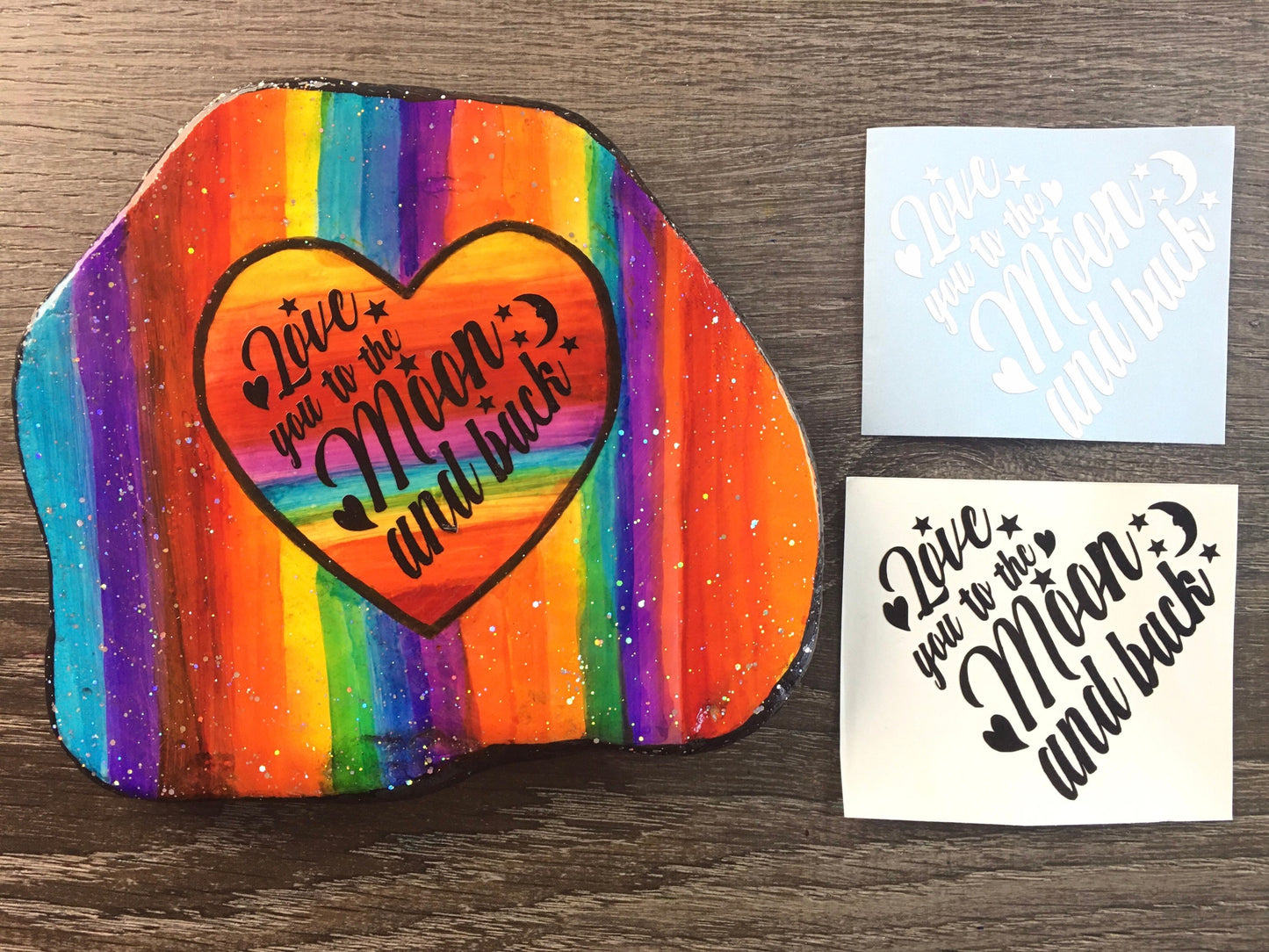 Set #11: Love Rocks - A set of five vinyl decals