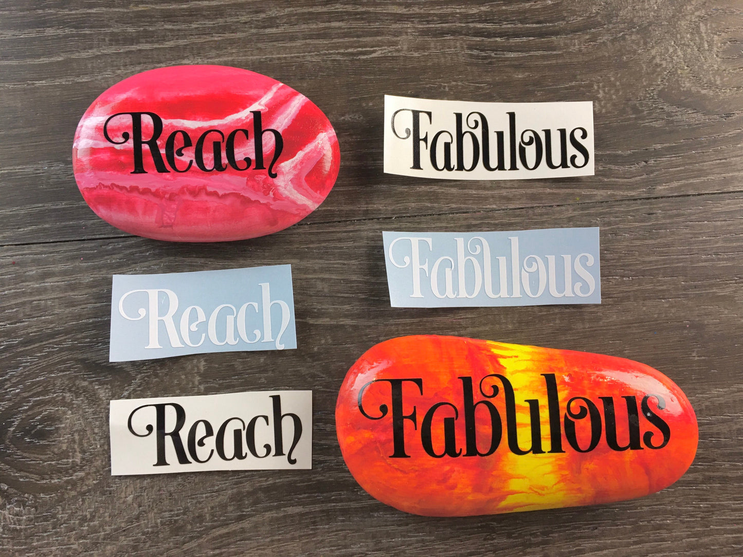 Set #4: Inspirational words #4 - A set of ten vinyl decals